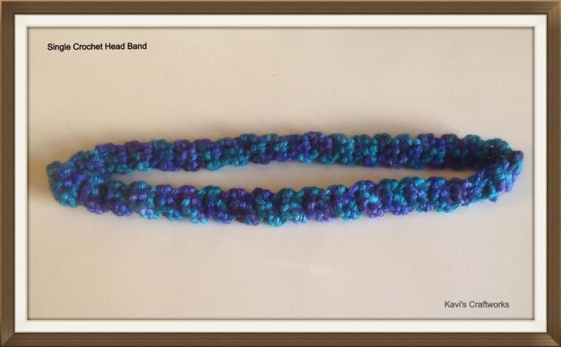 Single crochet headband